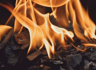 spalanie biomasy